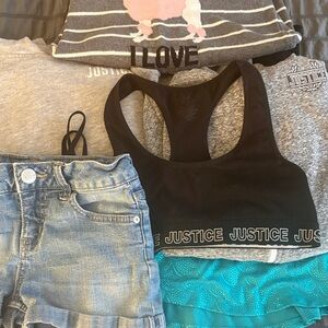 Justice Size 10 Girls 8 Pieces Bundle